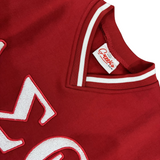 DST-  red Cropped Sweater