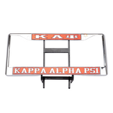 KAP - License Plate Frame (Symbols)RED Mirror