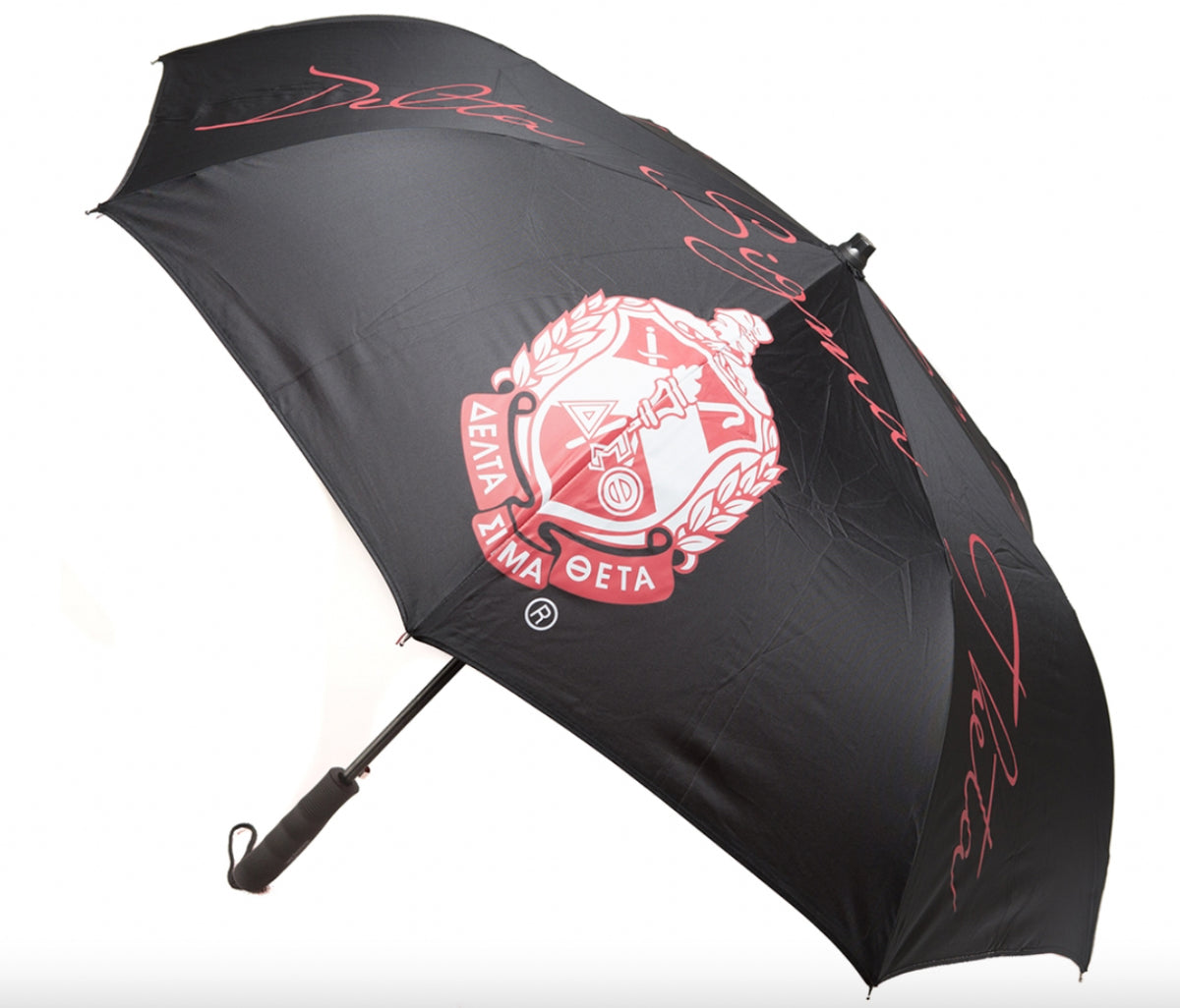 DST Black inverted umbrella The Greeks Den