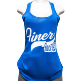 ZPB - Blue Finer (white) Racerback