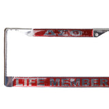 DST - Life Member License plate frame