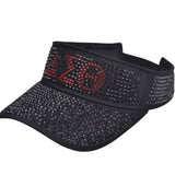 DST- Black Bedazzled Visor