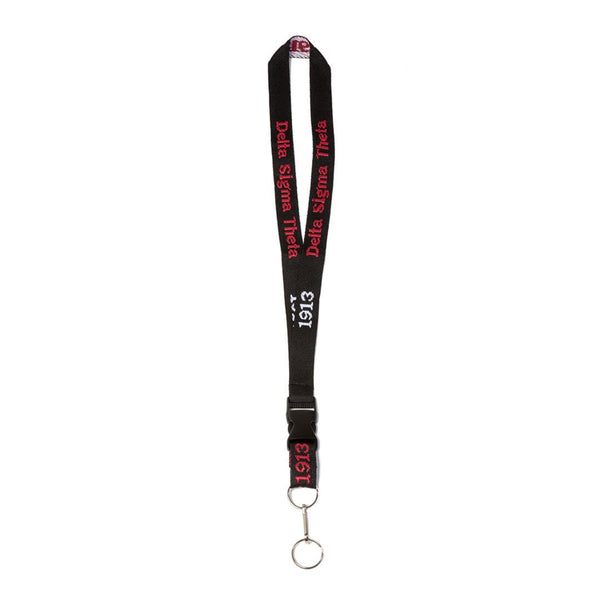 DST - Black Lanyard with Key Ring
