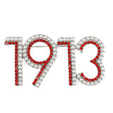 DST - 1913 Brooch (Red)