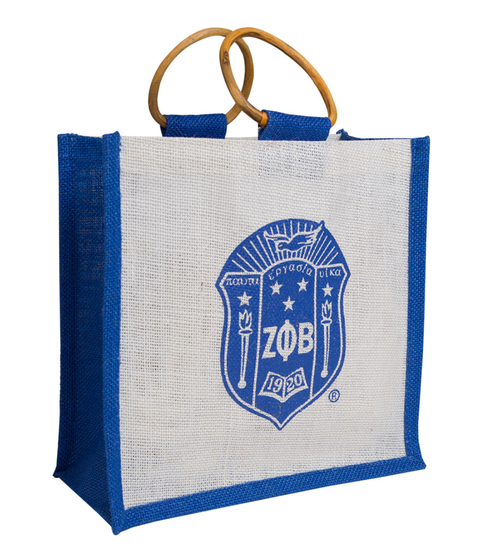 ZPB- Mini Shield Jute Bag | The Greeks Den