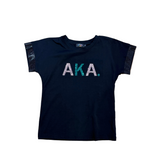 AKA - Black Bedazzled Tee