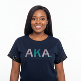 AKA - Black Bedazzled Tee