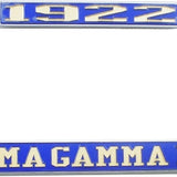 SGrho - License Plate Frame (1922) BLUE mirror