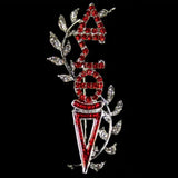 DST - Lapel Pin Red Stones